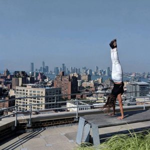 Handstand On Google NYC's Rooftop